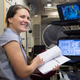 Anna Kikina at Russia’s Gagarin Cosmonaut Training Centre on July 8, 2022. The Russian cosmonaut is scheduled to fly aboard a SpaceX Crew Dragon as part of a recent seat swap arrangement.